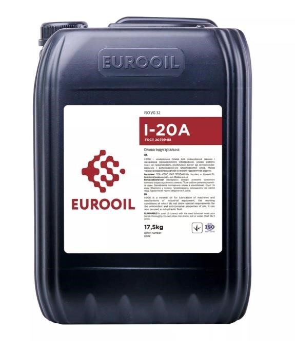 EUROOIL 1231805 Industrial Oil EUROOIL I-20А, 17,5L 1231805