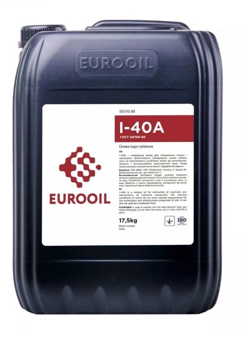 EUROOIL 1231807 Industrial Oil EUROOIL I-40A, 5L 1231807