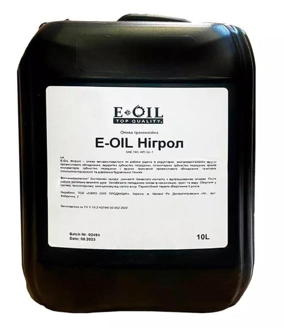 EUROOIL 1278557 Transmission oil EUROOIL E-OIL, 9L 1278557