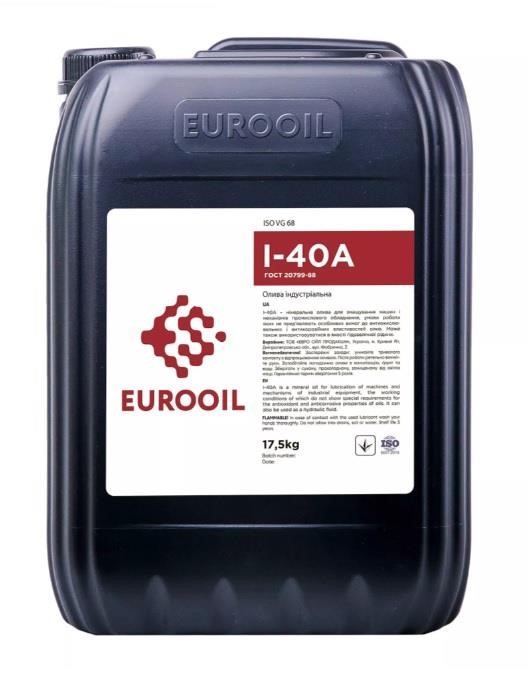 EUROOIL 1278594 Industrial Oil EUROOIL E-OIL I-40A, 17,5L 1278594