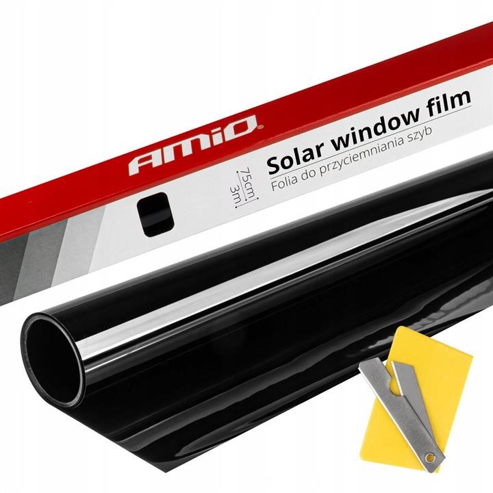 AMiO 02937 Window tinting film Ultra Dark Black 0.75x3m 1% 02937
