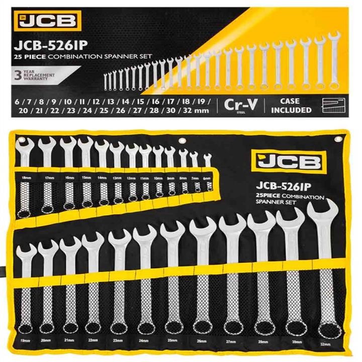 JCB Tools JCB-5261P Set of combined wrenches JCB5261P