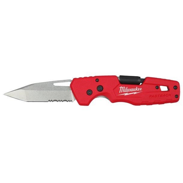 4932492454 Milwaukee Folding Knife 5 in 1 Fastback(Tm) Pcs Milwaukee
