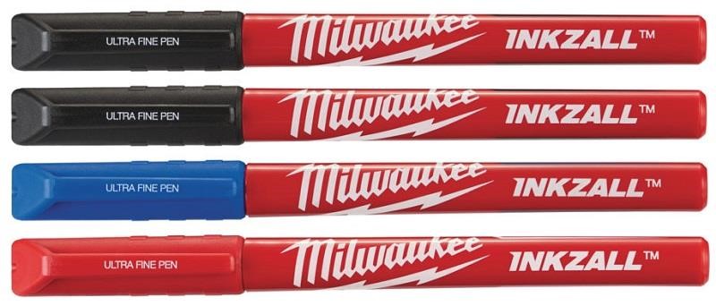 48223165 Milwaukee Colored Fineliners - 4Pcs Milwaukee