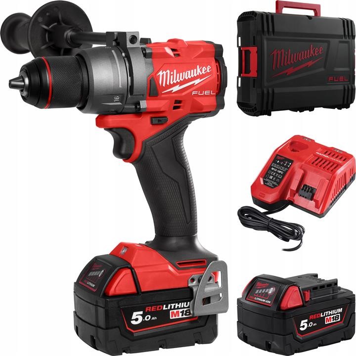M18 Fpd3-502X Impact Drill In2 (Set With Charger + 2X Battery 5Ah) Milwaukee 4933479860