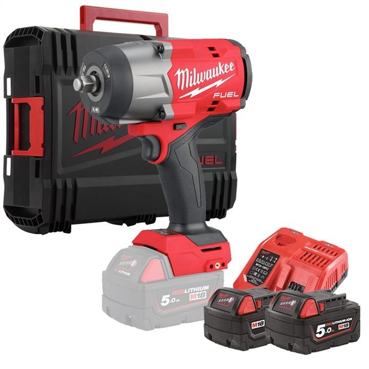 M18 Cordless Impact Wrench 1/2' Fhiw2F12-502X 2034Nm Power Pack Set Milwaukee 4933492783