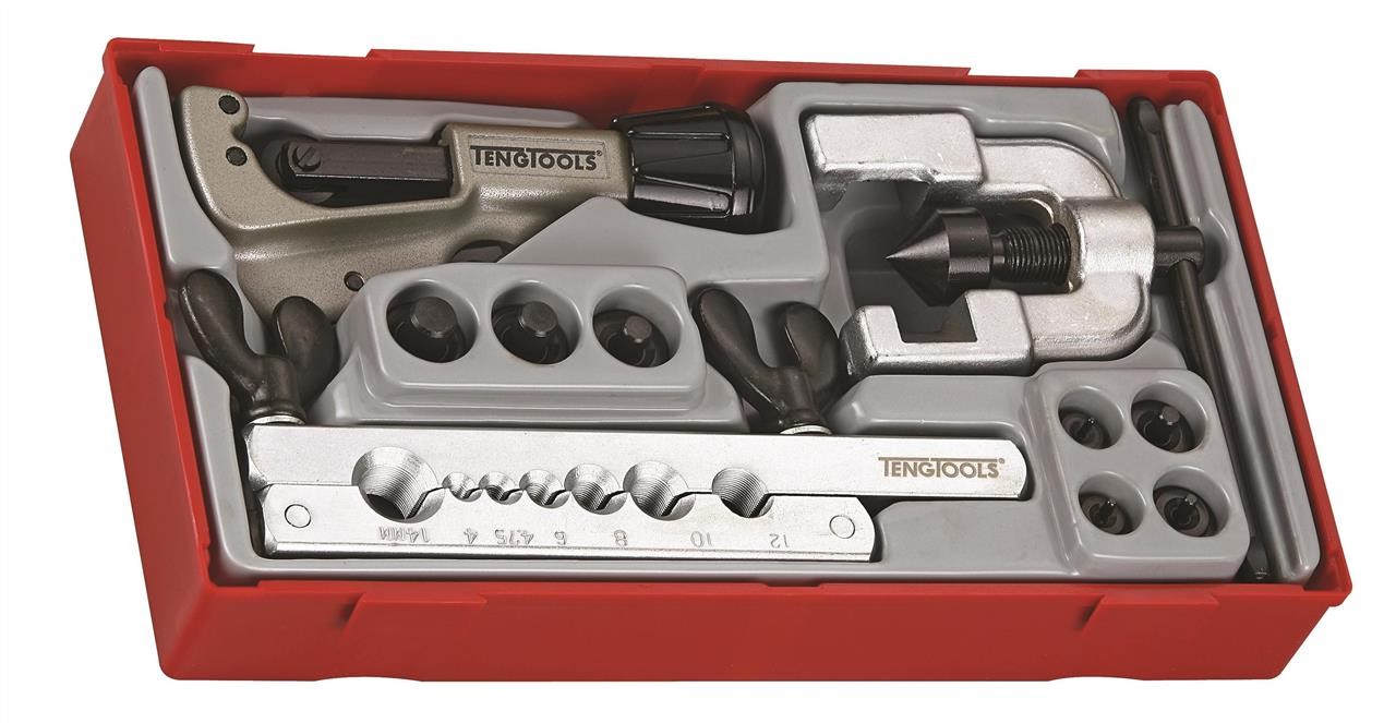 Teng Tools 144040102 Tube flaring set, 10 pcs. 144040102