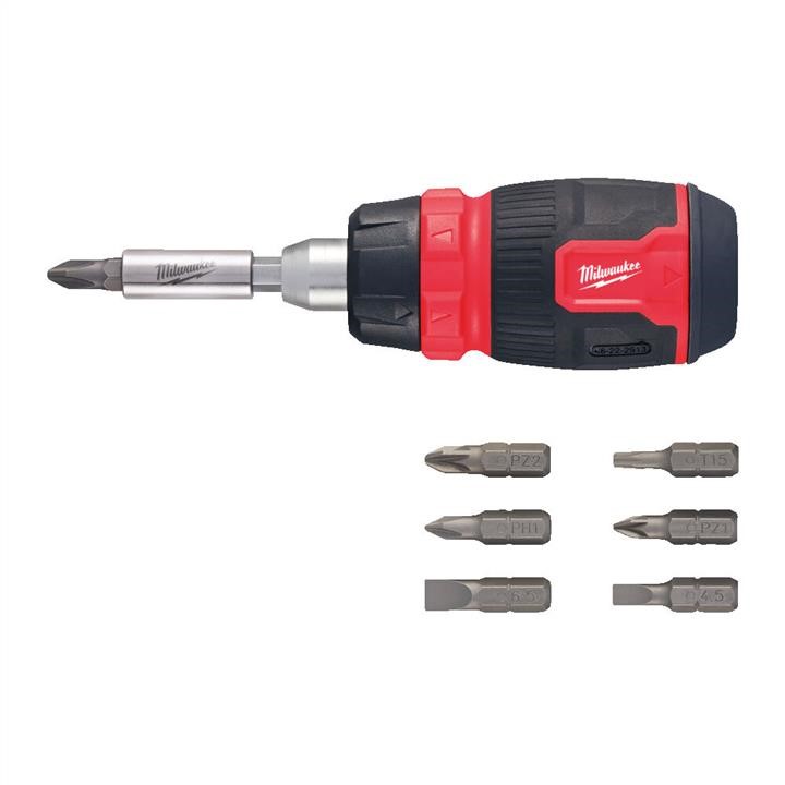 4932480581 Milwaukee Screwdriver with replaceable bits 8 in 1 Milwaukee