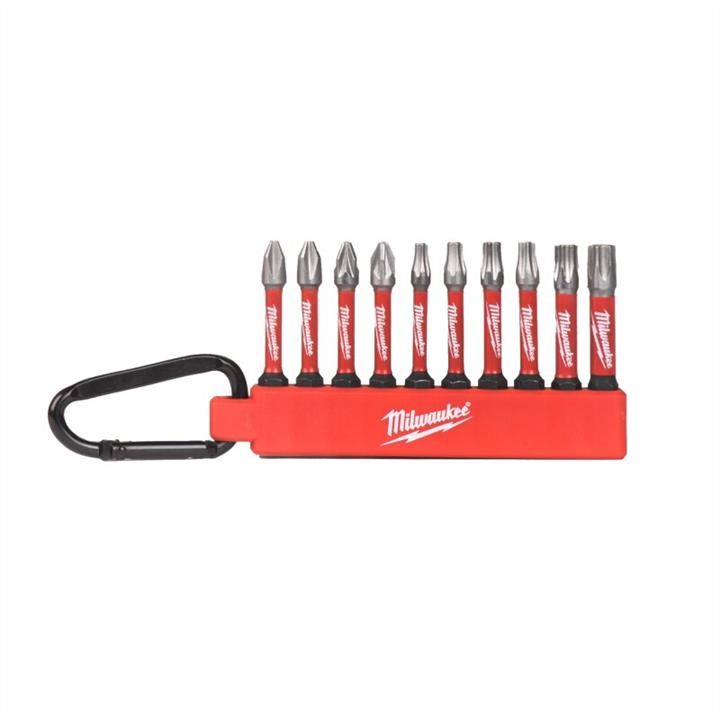 4932480941 Milwaukee Set of bits and holder with carabiner 10 pcs.
