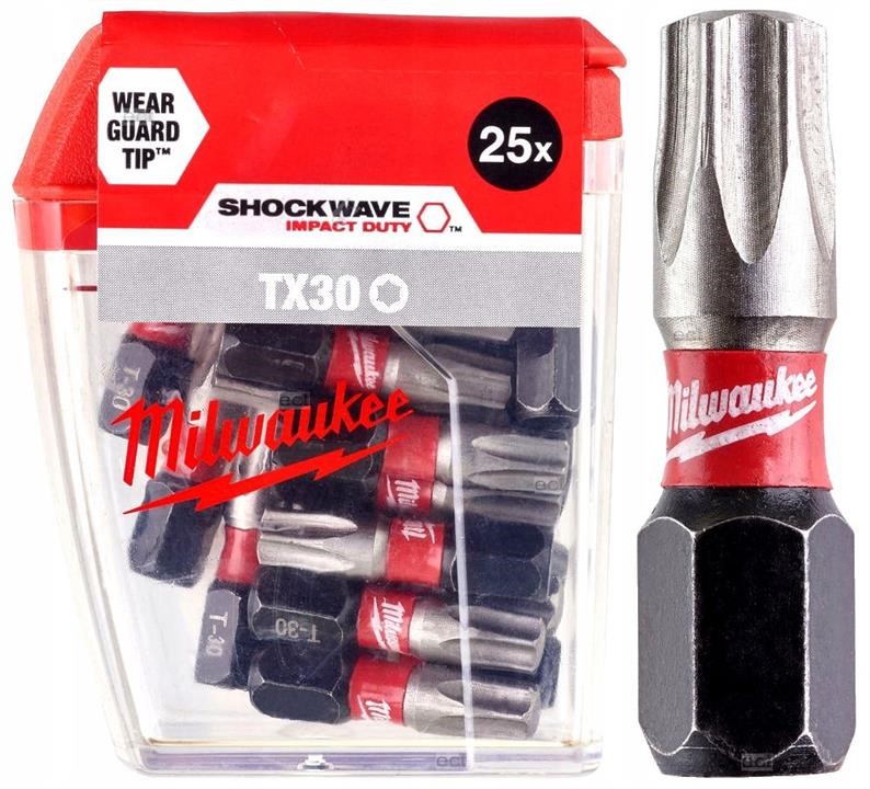 4932430886 Milwaukee Milwaukee Shockwave TX30 attachment, 25mm (25 pcs)