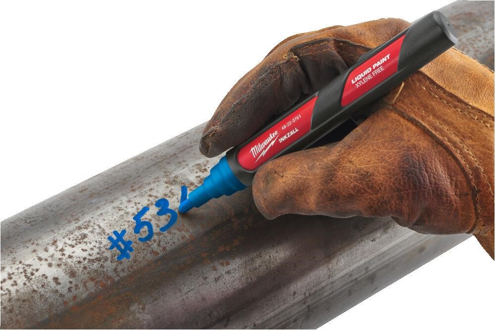 Milwaukee InkZAll liquid paint marker, blue Milwaukee 4932492144
