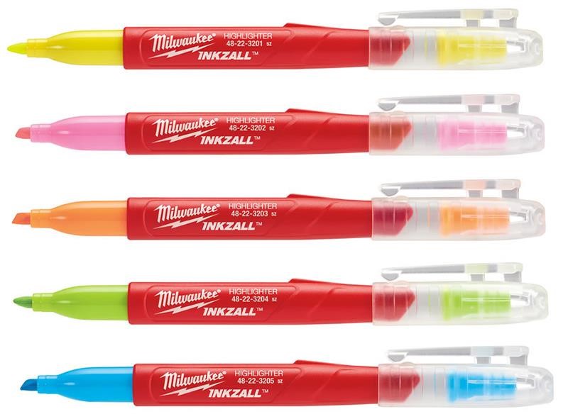 Milwaukee Set of text markers INKZALL colored Milwaukee, 5 pcs. – price [object Object] PLN