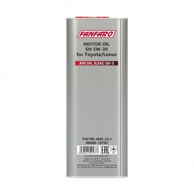 Engine oil FanFaro 6708 O.E.M. 5W-30, 4L Fanfaro FF6708-4ME