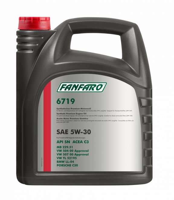 Fanfaro FF6719-5 Engine oil Fanfaro 6719 Longlife 5W-30, 5L FF67195