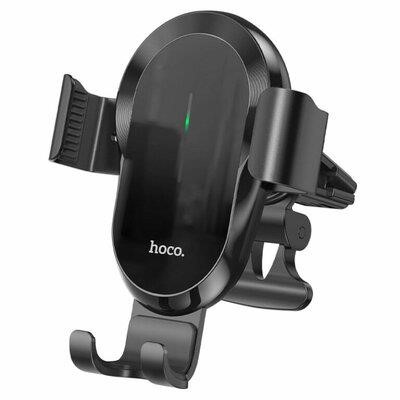 Hoco 6931474762443 Mobile holder with a wireless charger HOCO CA105 Guide three-axis linkage wireless charging car holder Black 6931474762443