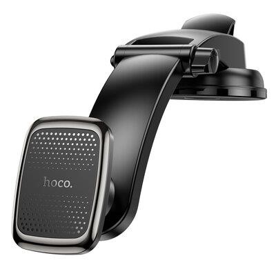 Hoco 6931474765444 Phone holder HOCO CA107 Center console magnetic car holder Black Metal Gray 6931474765444