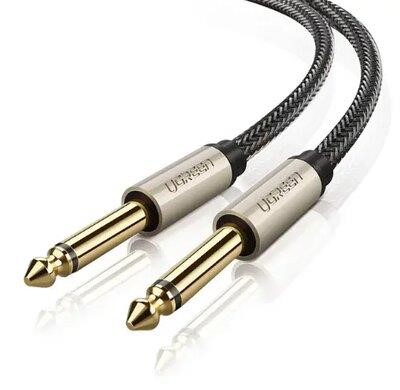 Ugreen UGR-10638 UGREEN AV128 6.5mm  Male to Male Audio Cable Gray 2m(UGR-10638) UGR10638