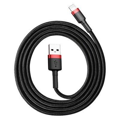 Baseus CALKLF-C19 Baseus Cafule Cable USB For Lightning 1.5A 2m Red+Black CALKLFC19