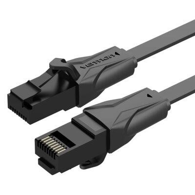 Vention IBABG Vention Flat Cat.6 UTP Patch Cable 1.5M Black IBABG