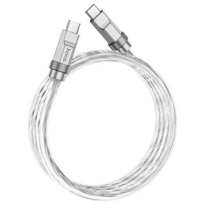 Hoco 6931474790071 HOCO U113 Solid 100W silicone charging data cable Type-C Silver 6931474790071