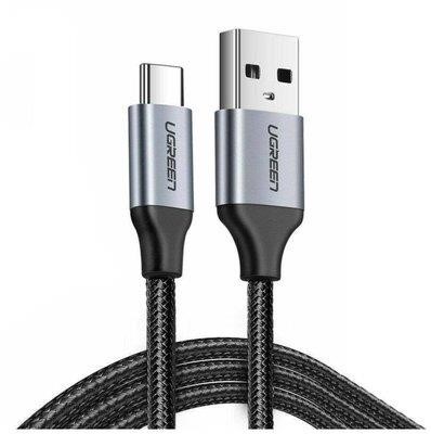 Ugreen UGR-60128 UGREEN US288 USB-A 2.0 to USB-C Cable Nickel Plating Aluminum Braid 2m (Black) (UGR-60128) UGR60128