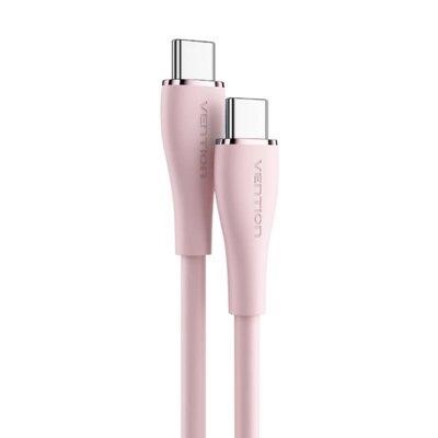 Vention TAWPG Vention USB 2.0 C Male to C Male 5A Cable 1.5M Pink Silicone Type (TAWPG) TAWPG