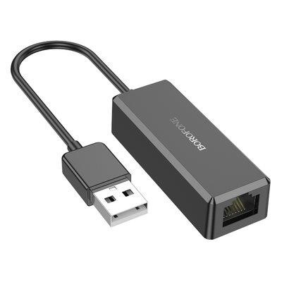 Borofone 6941991106194 BOROFONE DH7 Ricco USB ethernet adapter(100 Mbps) Black 6941991106194