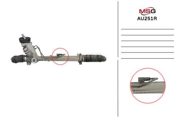 Rack and pinion steering Audi A2: AU251R MSG Rebuilding Power Steering