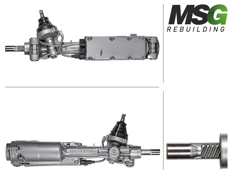 Steering rack Audi Q7: AU403NL00R MSG Rebuilding Reconditioned steering rack