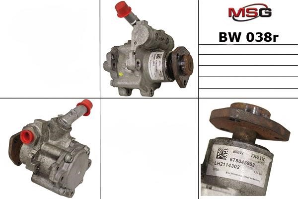 MSG Rebuilding BW038R Power steering pump reconditioned BW038R