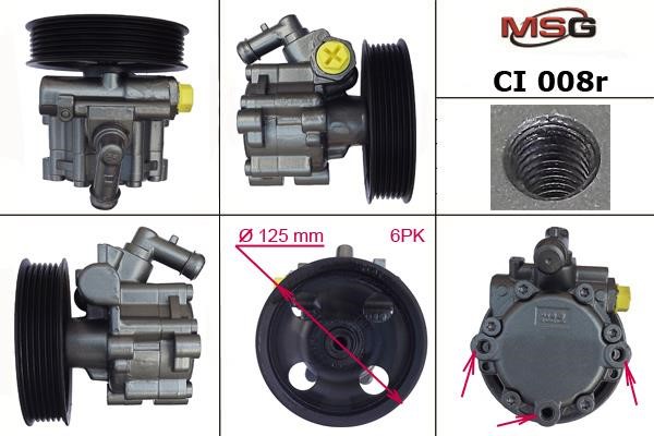 MSG Rebuilding CI008R Power steering pump reconditioned CI008R