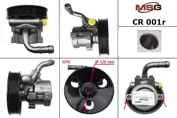 MSG Rebuilding CR001R Power steering pump reconditioned CR001R