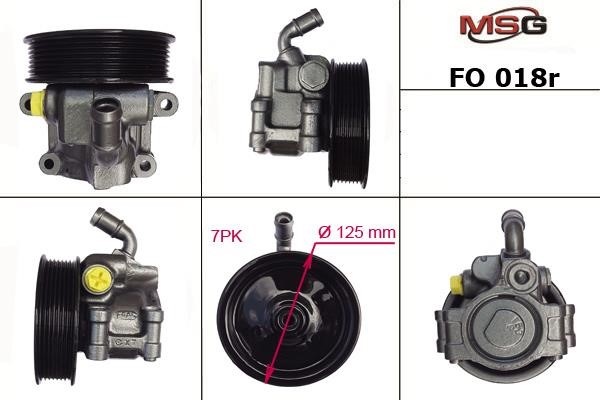 MSG Rebuilding FO018R Power steering pump reconditioned FO018R