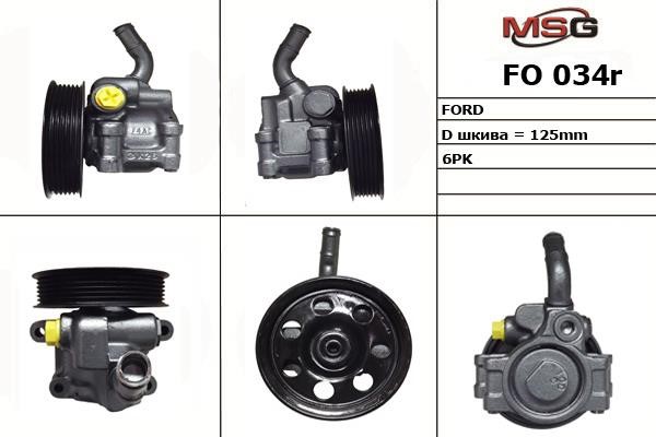 MSG Rebuilding FO034R Power steering pump reconditioned FO034R