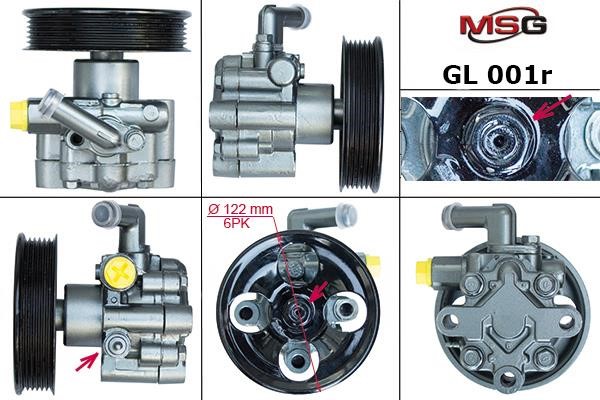 MSG Rebuilding GL001R Power steering pump reconditioned GL001R