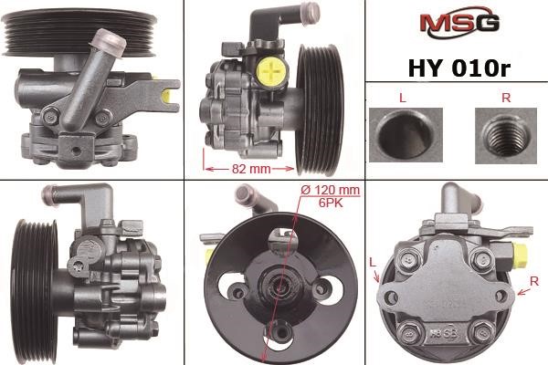 MSG Rebuilding HY010R Power steering pump reconditioned HY010R