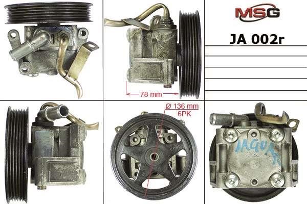 MSG Rebuilding JA002R Power steering pump reconditioned JA002R