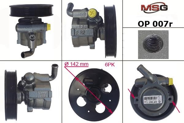 MSG Rebuilding OP007R Power steering pump reconditioned OP007R