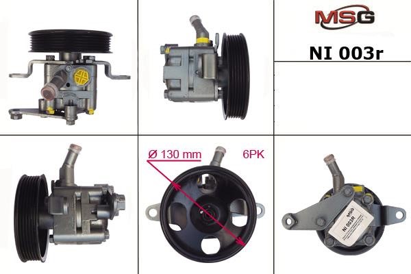 MSG Rebuilding NI003R Power steering pump reconditioned NI003R