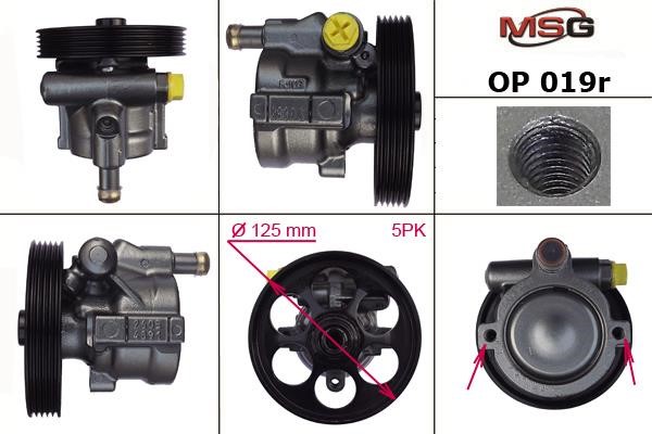 MSG Rebuilding OP019R Power steering pump reconditioned OP019R