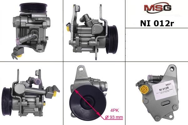 MSG Rebuilding NI012R Power steering pump reconditioned NI012R