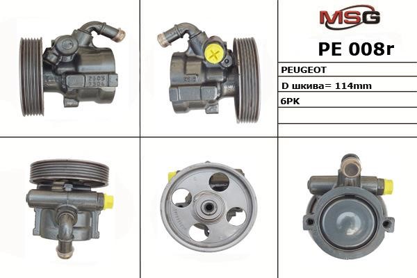 MSG Rebuilding PE008R Power steering pump reconditioned PE008R