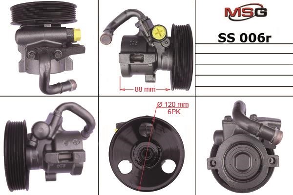 MSG Rebuilding SS006R Power steering pump reconditioned SS006R