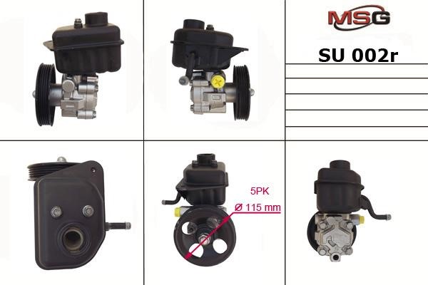 MSG Rebuilding SU002R Power steering pump reconditioned SU002R