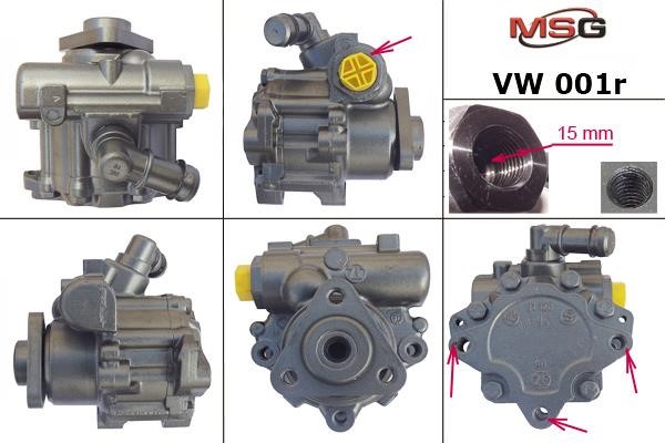 MSG Rebuilding VW001R Power steering pump reconditioned VW001R
