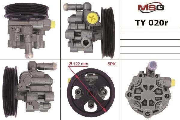MSG Rebuilding TY020R Power steering pump reconditioned TY020R