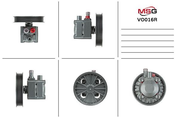 MSG Rebuilding VO016R Power steering pump reconditioned VO016R