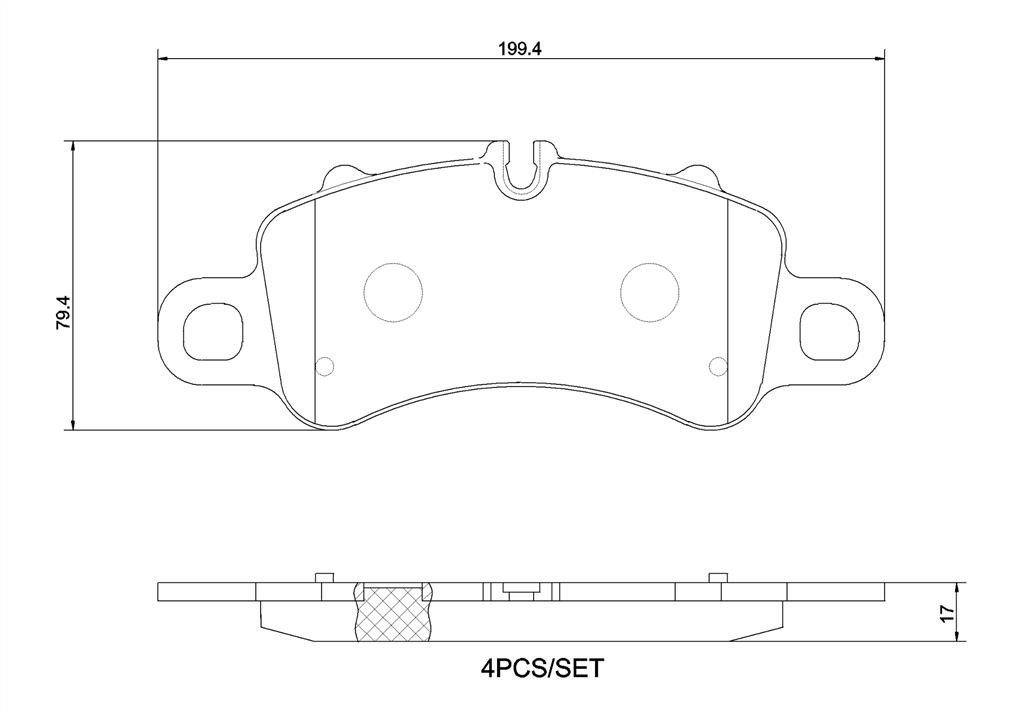 Brembo P65041N Brake Pad Set, disc brake P65041N