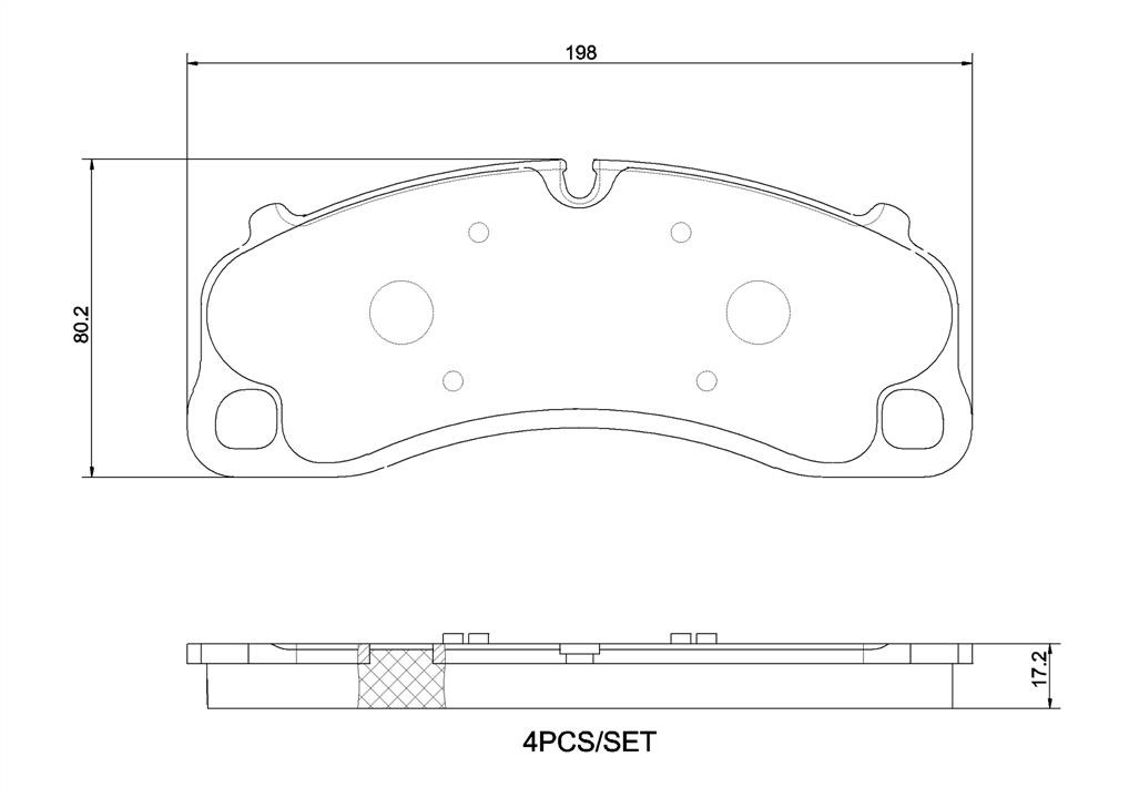 Brembo P65048N Brake Pad Set, disc brake P65048N