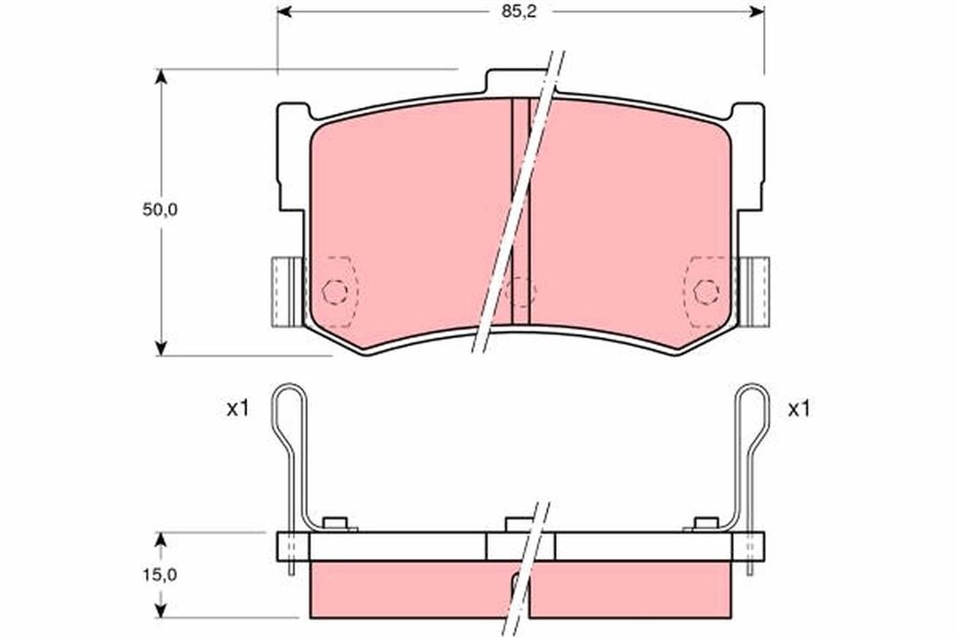 Bosch 0 986 424 004 Brake Pad Set, disc brake 0986424004